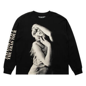 NEW Taylor Swift THE ERAS TOUR Photo Long Sleeve T-Shirt sz Small TTPD Logo